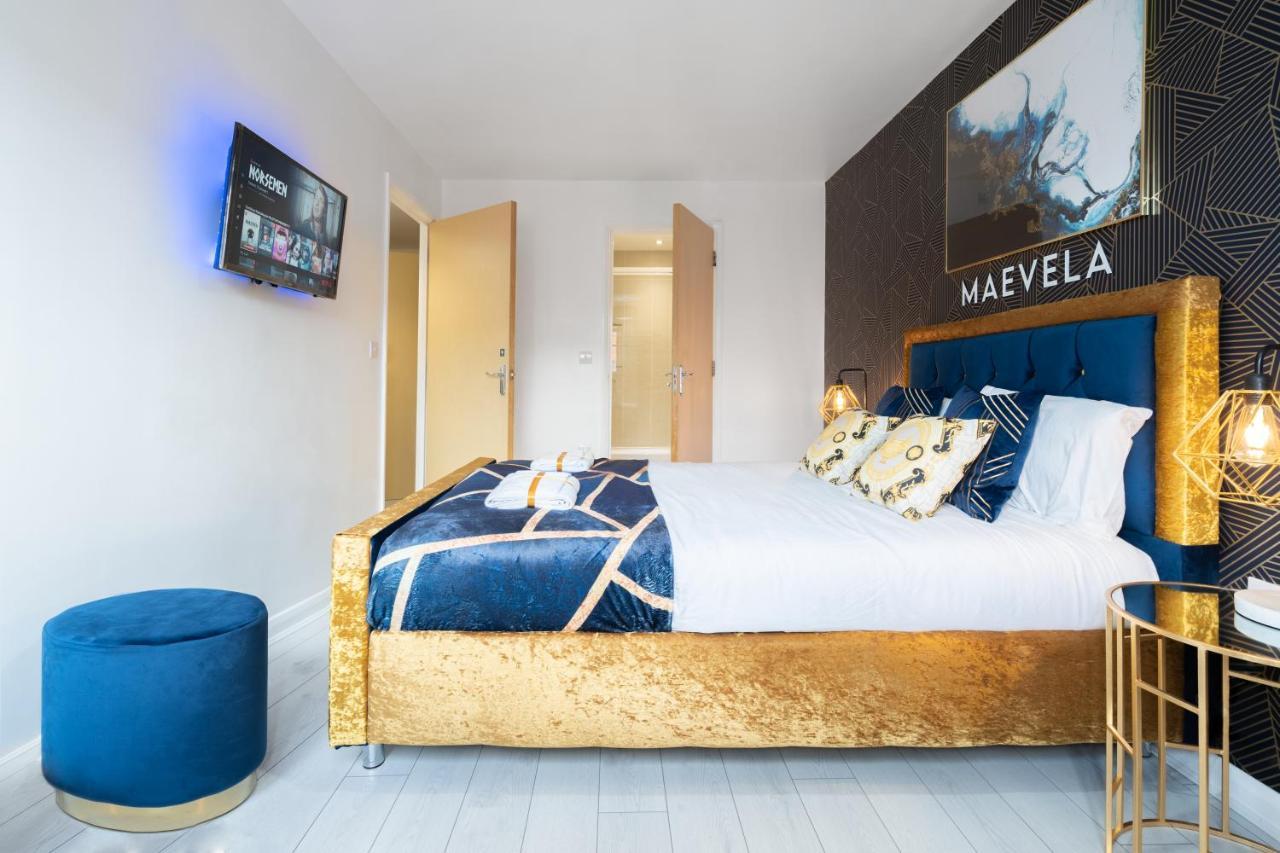 Maevela Apartments - Ultra Lavish Luxury 2 Bed Apartment City Centre - With Balcony - Free Secure Parking - Ps4 & Smart Tv'S 버밍엄 외부 사진