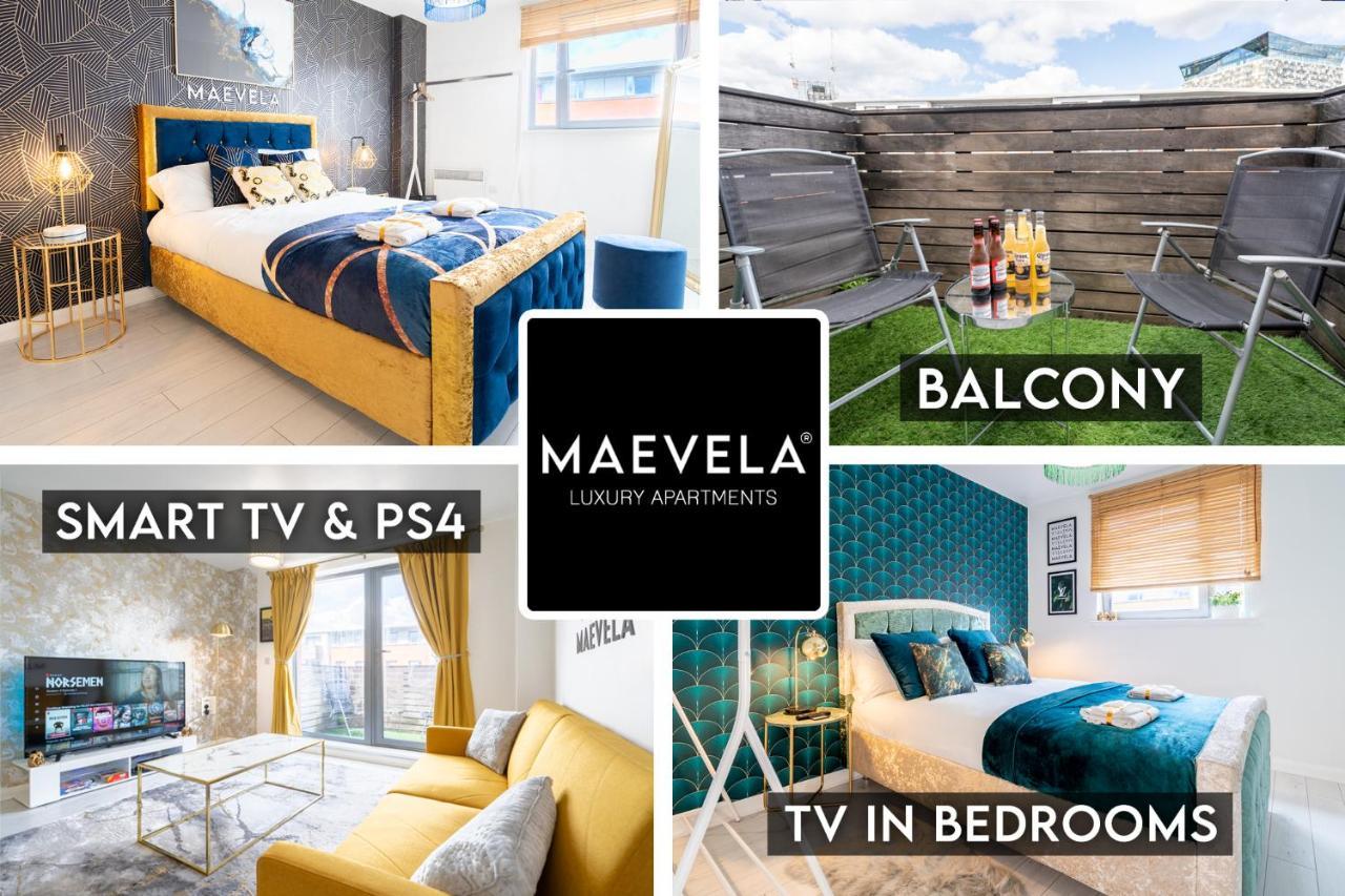 Maevela Apartments - Ultra Lavish Luxury 2 Bed Apartment City Centre - With Balcony - Free Secure Parking - Ps4 & Smart Tv'S 버밍엄 외부 사진